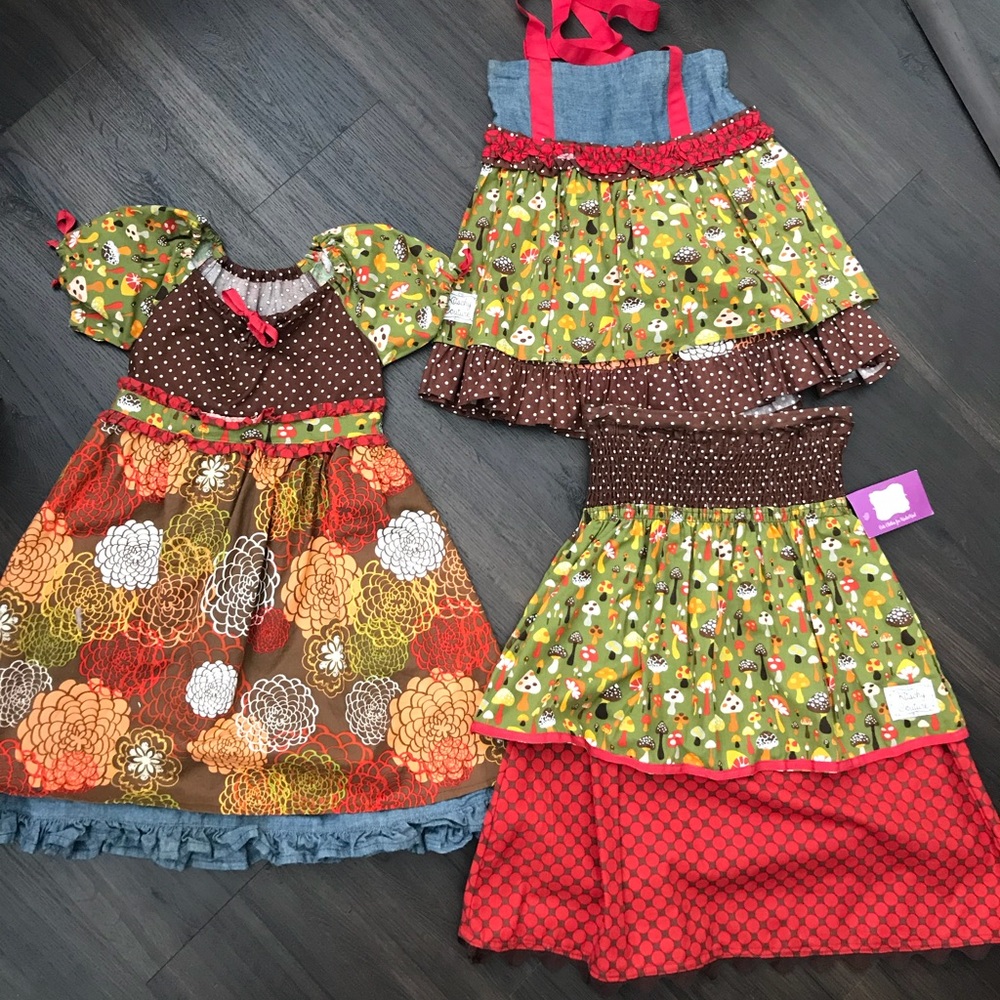 3 boutique matching dresses